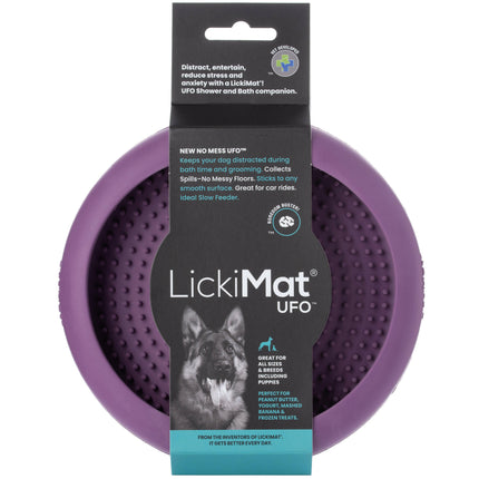 LickiMat Ufo - rubber licking bowl for dogs and cats, with suction cups.