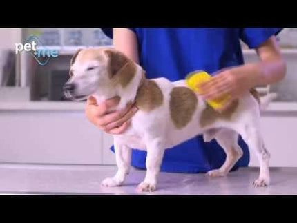 Pet+Me Firm Silicone Brush - silicone brush for dogs, for thick and long fur with a dense undercoat.
