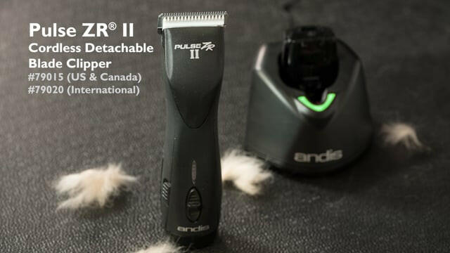 Andis Pulse ZR II Vet - professional cordless clipper, 5-speed with two batteries and CeramicEdge blade (0.25mm).