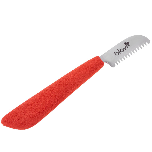 Blovi Professional Left Stripping Knife - professional trimmer with a comfortable foam handle, Japanese steel - left-handed.