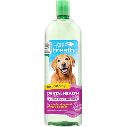 Tropiclean Water Add Plus Hip&Joint - natural water additive for oral hygiene with glucosamine