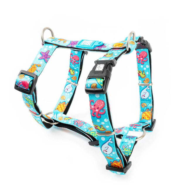 Max&Molly H - Ocean Harness - colorful adjustable harness for dogs and puppies.