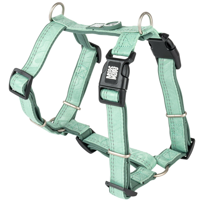 Max&Molly Comfort Harness Matrix 2.0 Jade - soft harness for dogs, with QR identifier and adjustable fit.