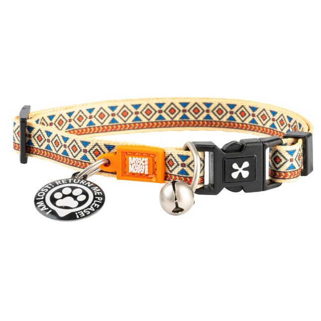 Max&Molly GOTCHA! Smart ID Cat Collar Ethnic - colorful collar for cats with a smart Tag pendant.