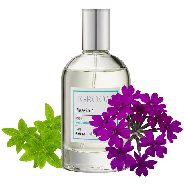 IGroom Eau De Toilette Pleasia 1 - refreshing fragrance perfume for dogs with notes of verbena and mint.