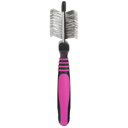 Blovi Small Duo Flex Slicker - double-sided, flexible poodle brush