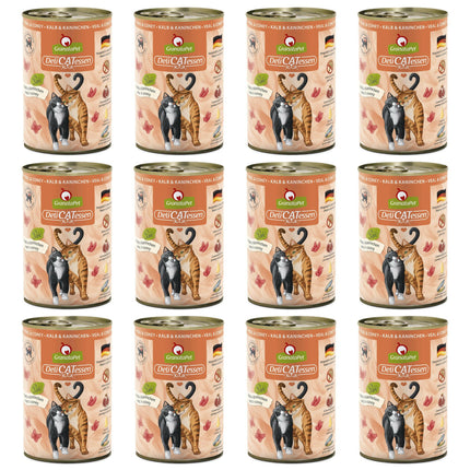 GranataPet DeliCatessen Veal & Coney - grain-free wet food for cats, veal and rabbit.