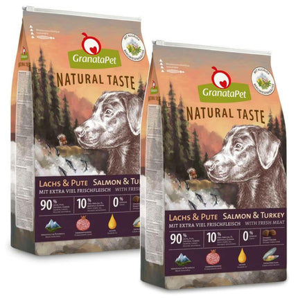 GranataPet Natural Taste & Turkey - grain-free dog food with salmon and turkey.