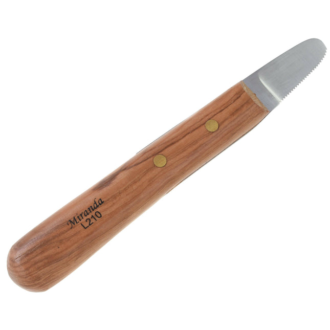 Miranda Stripping Knife - classic trimmer for removing undercoat in short-haired breeds, left-handed.