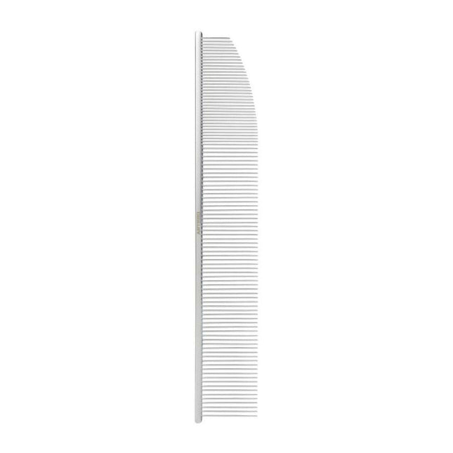 Artero Cornerless Volume Comb - large metal comb with mixed tooth spacing, unilaterally rounded.