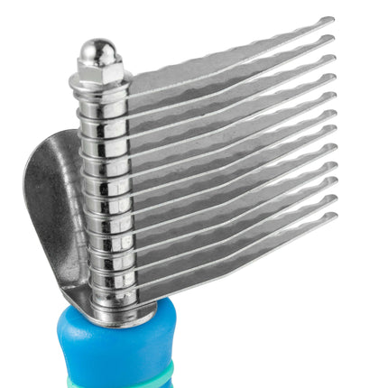 Vivog side slicker brush for medium and large dogs, 12 teeth.