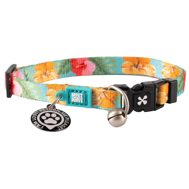Max&Molly GOTCHA! Smart ID Cat Collar Exotique - colorful collar for cats with a smart Tag pendant.