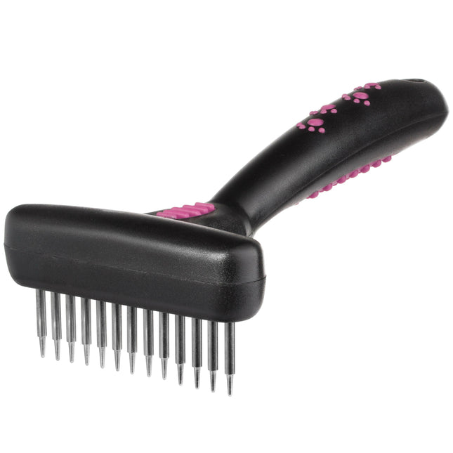 KW Smart Flexible Curry Comb - dog curry comb, 13 pneumatic pins.