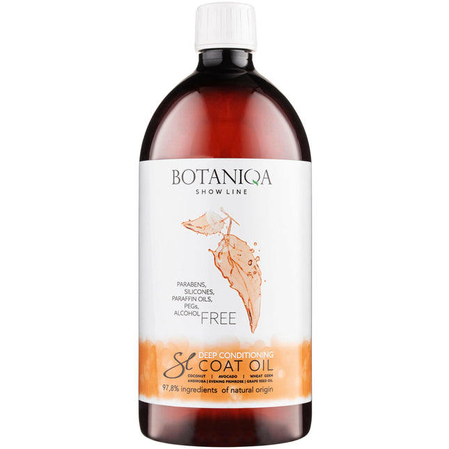Botaniqa Show Line Deep Conditioning Coat Oil - nourishing oil that protects dog fur from tangling.