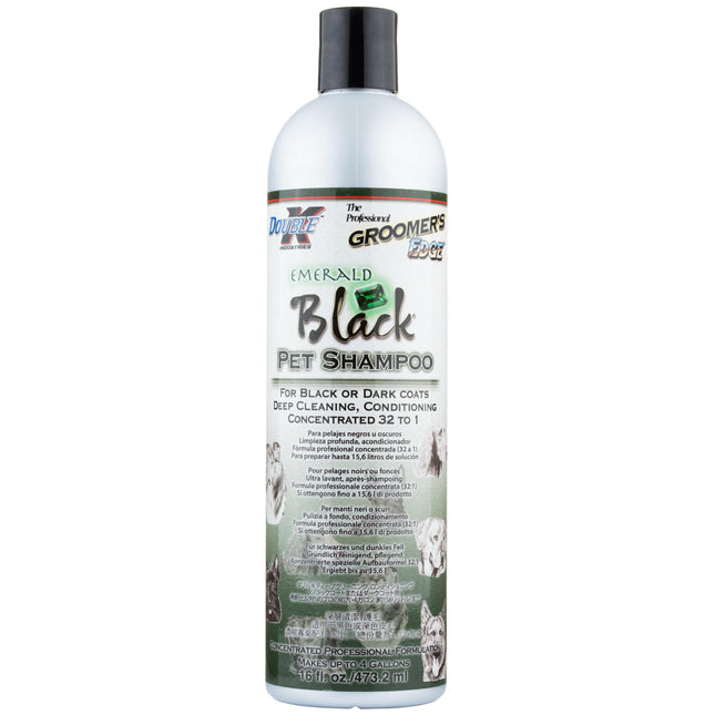 Double K Emerald Black - shampoo for black and dark fur of dogs, cats, and horses, concentrate 1:32.