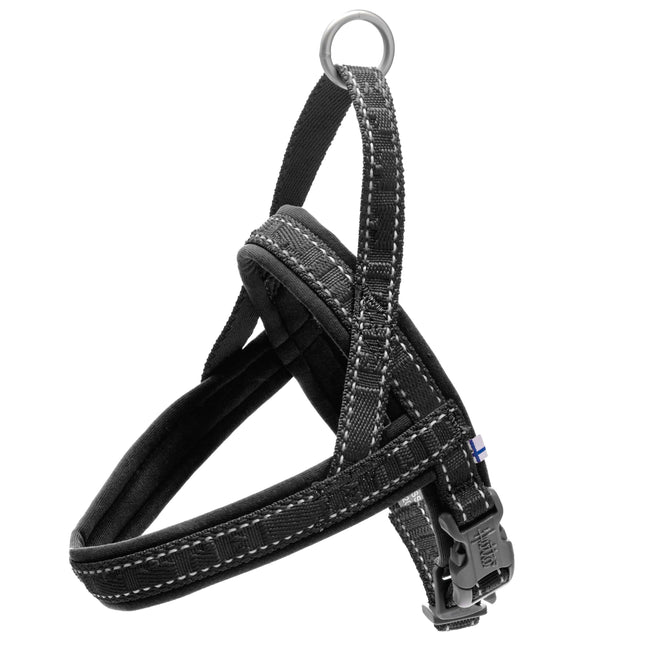 Hurtta Casual Eco Harness Raven - Norwegian harness for dogs made from recycled materials - 50 - 60.