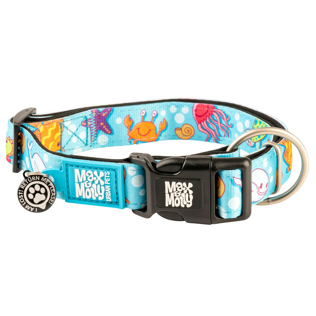 Max & Molly GOTCHA! Smart ID Ocean Collar - collar with smart Tag pendant for dogs.