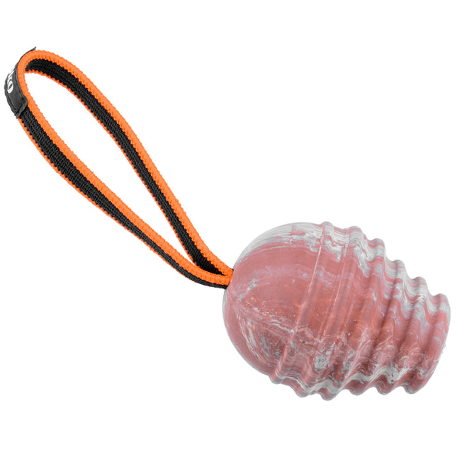 Julius K9 Duoplay Ball - rubber toy for dogs, with a handle.