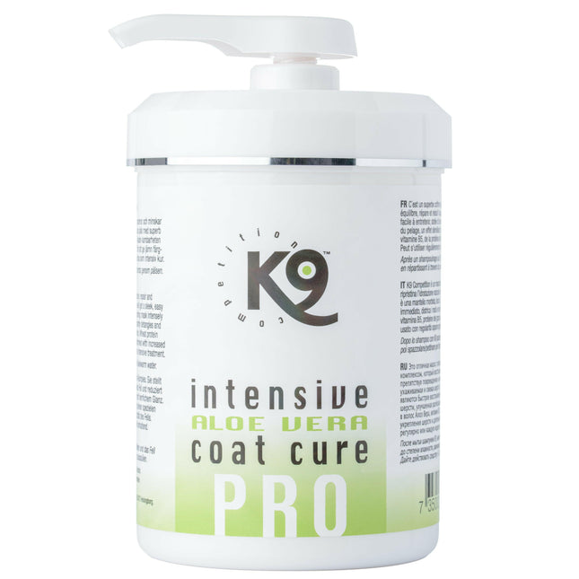 K9 Intensive Aloe Vera Coat Cure - intensive aloe vera conditioner for dog and cat fur, with keratin.