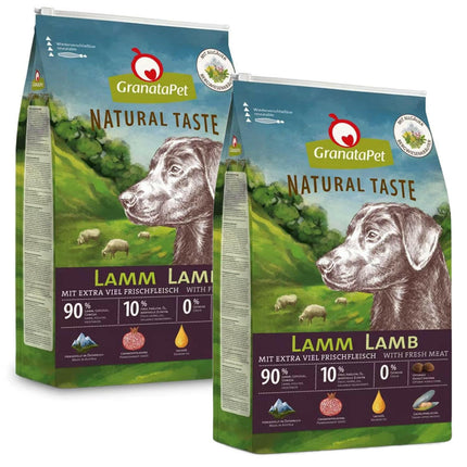 GranataPet Natural Taste Lamb - grain-free dog food with lamb.
