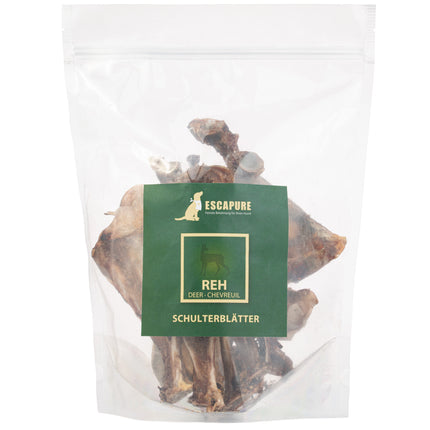 Escapure Reh Shoulder Blades 10pcs - natural dog treats, smoked deer shoulder blades