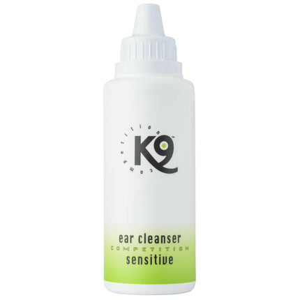K9 Ear Cleanser Sensitive - gentle ear cleaning solution for dogs and cats.