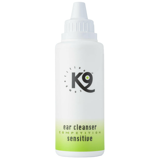 K9 Ear Cleanser Sensitive - gentle ear cleaning solution for dogs and cats.