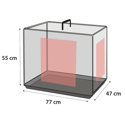 Flamingo Mezo - metal dog cage, M:.