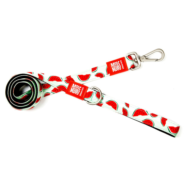 Max&Molly Short Leash Watermelon - colorful urban leash for dogs, watermelon pattern, 120cm.