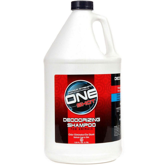 One Shot Deodorizing De-Skunk Shampoo - professional cleansing and strongly deodorizing shampoo for dogs, cats, and horses, concentrate 1:10.