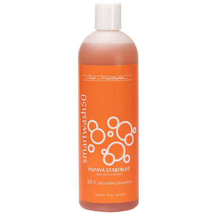 Chris Christensen Smart Wash Papaya Starfruit Shampoo - deep cleansing shampoo for dogs and cats, with a papaya scent, concentrate 1:50.