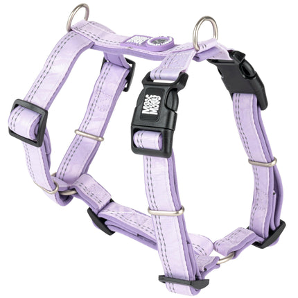 Max&Molly Comfort Harness Matrix 2.0 Lavender - soft dog harness with QR identifier and adjustable fit, purple.