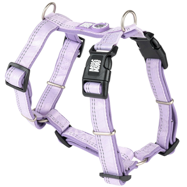 Max&Molly Comfort Harness Matrix 2.0 Lavender - soft dog harness with QR identifier and adjustable fit, purple.