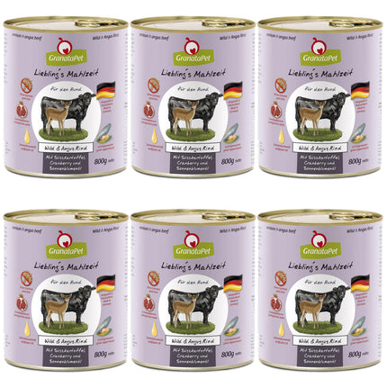 GranataPet Venison & Angus Beef - grain-free wet dog food, venison and beef.