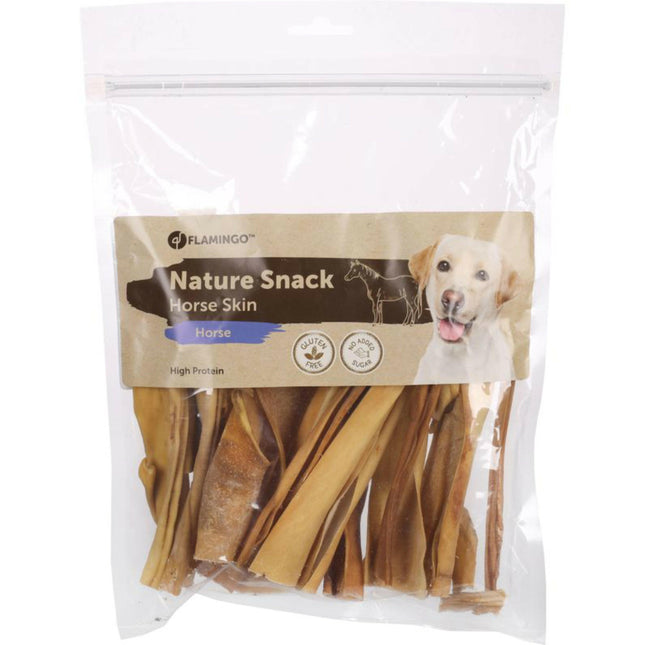 Flamingo Nature Snack Horse Skin - natural treats for dogs, horse skin.