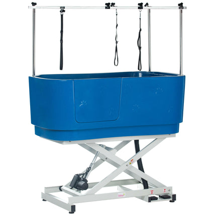 Blovi Electric Dog Bath - a sturdy grooming tub with an electric lift and dual-sided arm.