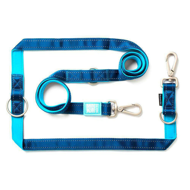 Max&Molly Multi-Leash Matrix Sky - adjustable leash for dogs with reflective stitching, 200cm.