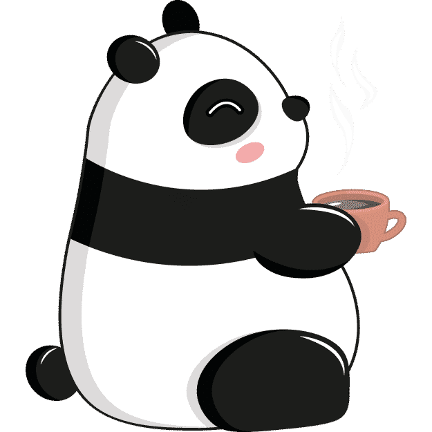 Dashi Snooze Cat Collar - Cat collar, panda pattern.