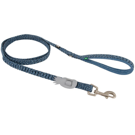 Hurtta Razzle Dazzle Spring Leash Blackberry - cushioned leash for puppies, with a soft handle.