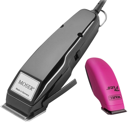 Moser 1400 Clipper + Wahl Pico Trimmer.